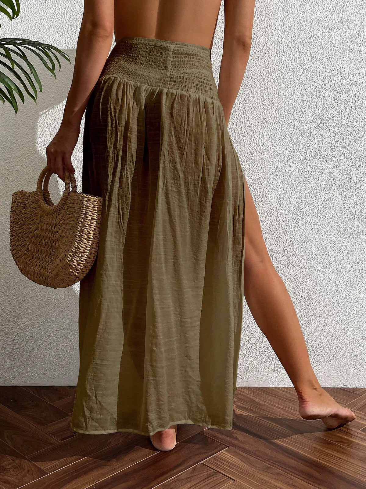 Cover Up Skirt with Split Thigh