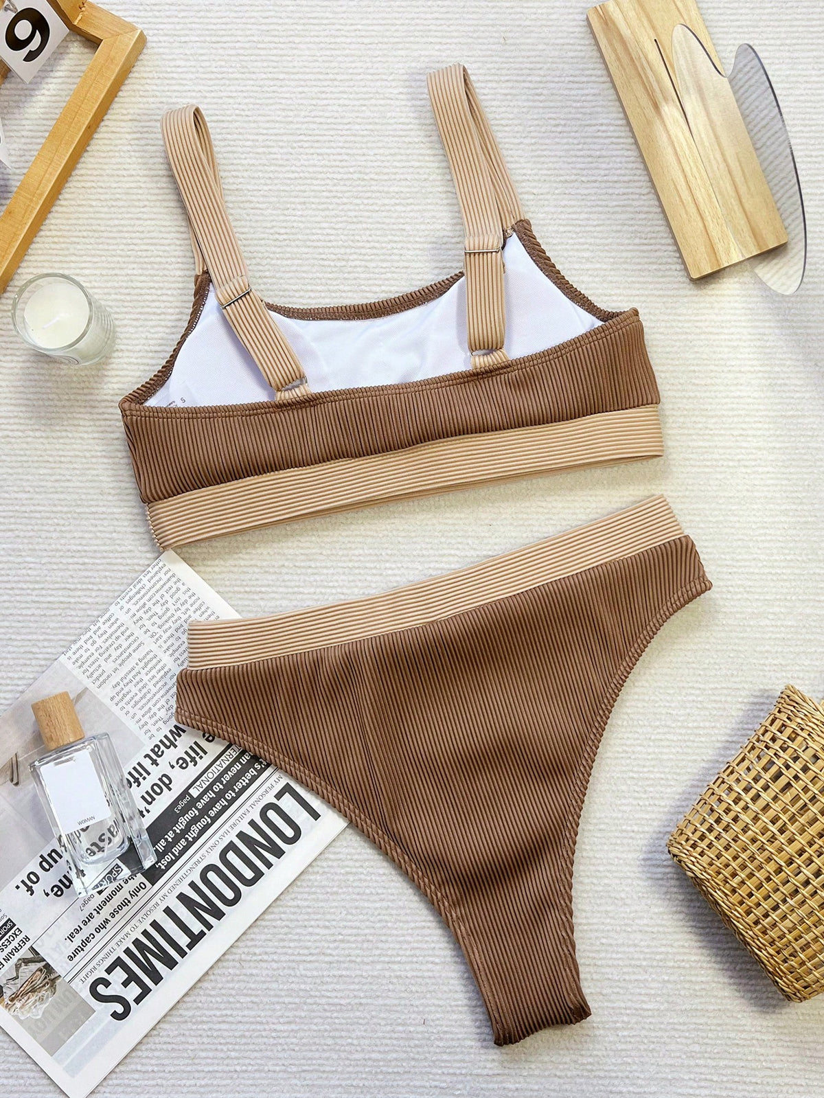 Rib Bikini Swimsuit
