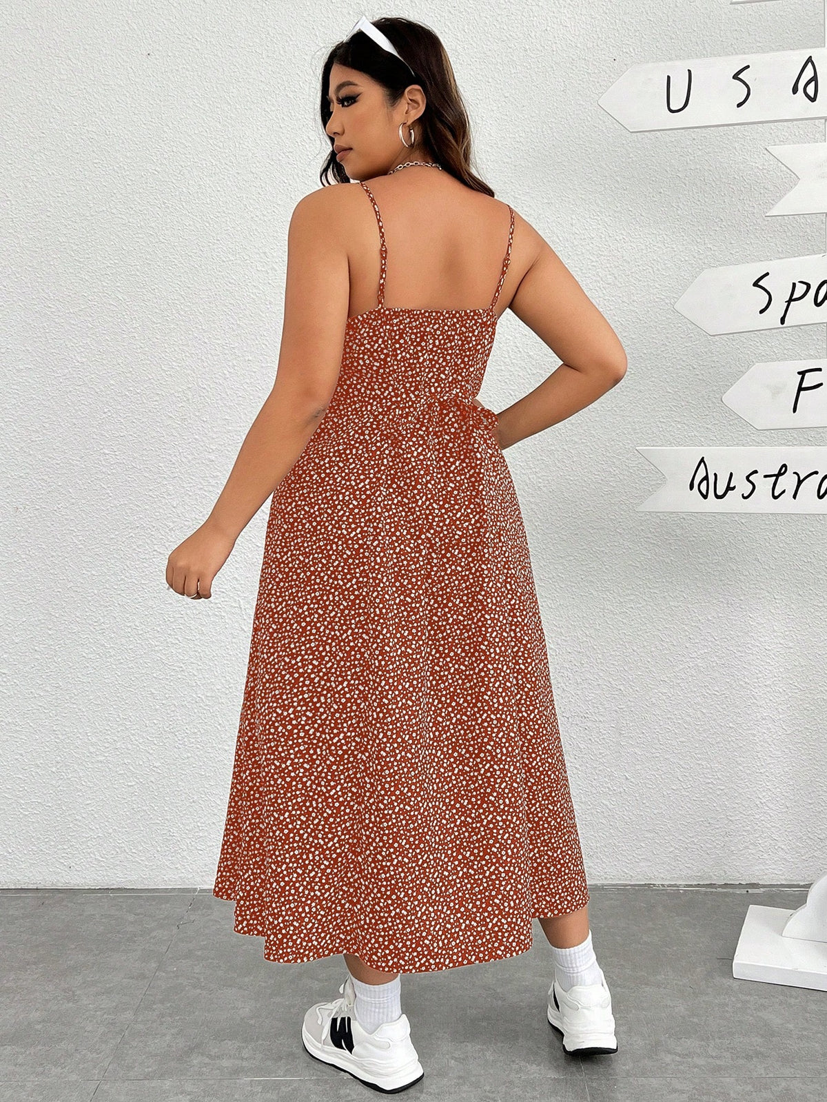 Plus Long Cami Dress