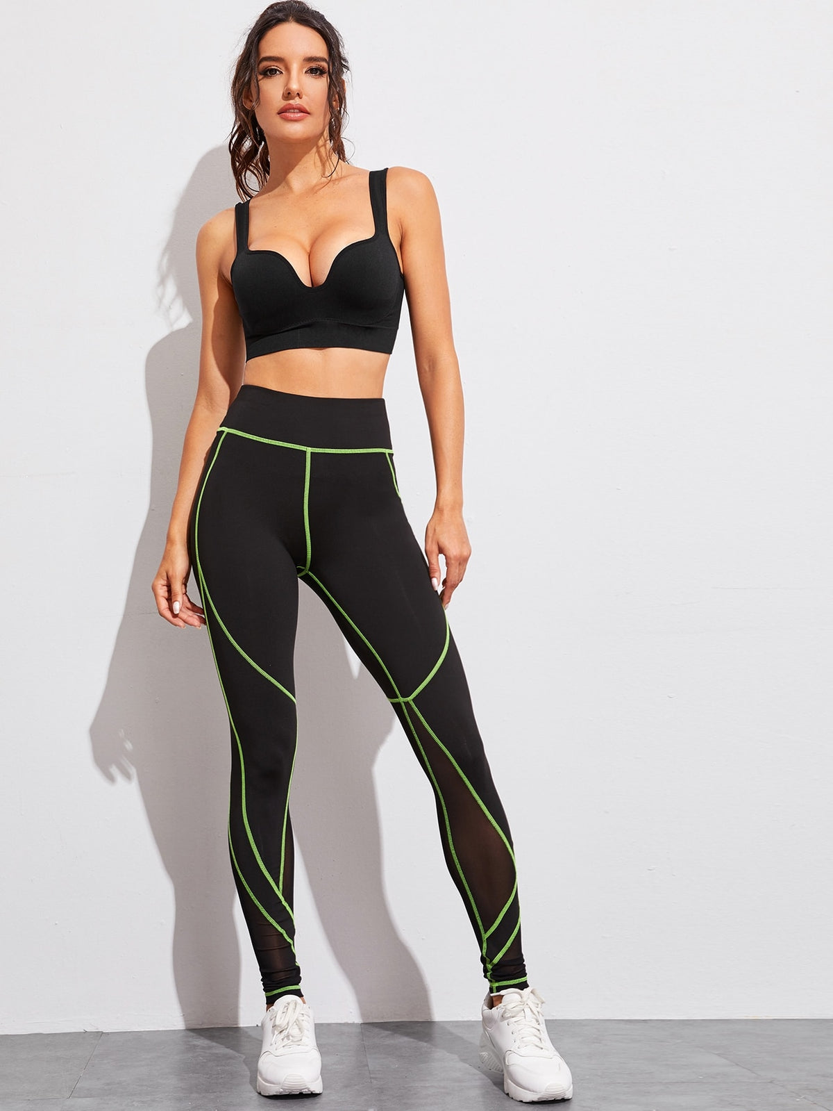 Low Cut Black Sports Bra -
