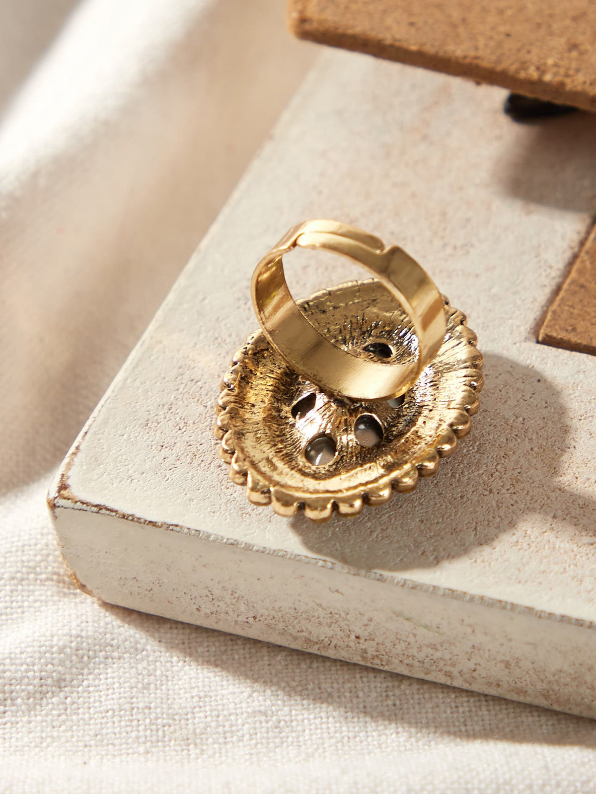 Faux Gemstone Ring -