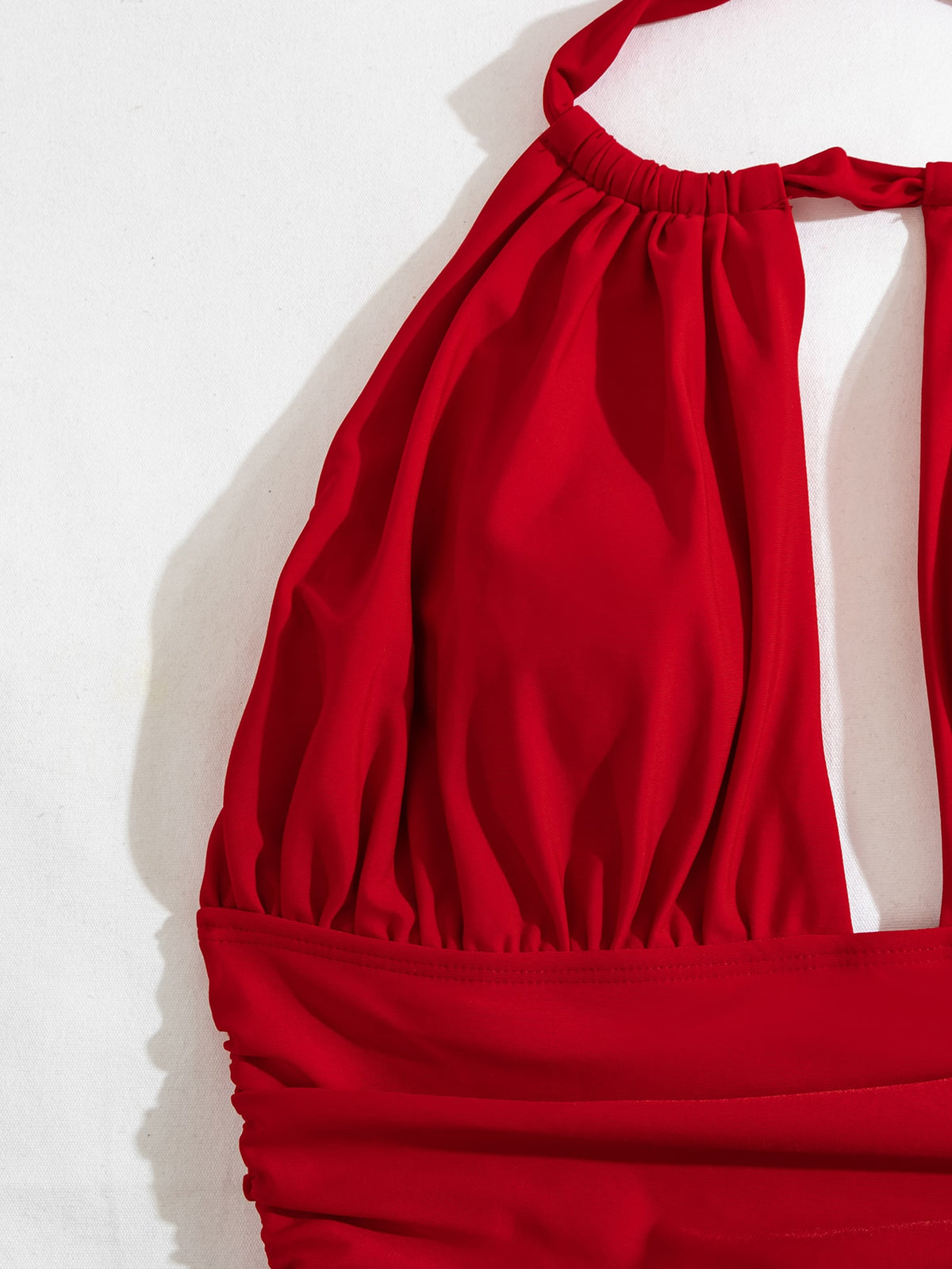 One Piece Halter Swimsuit