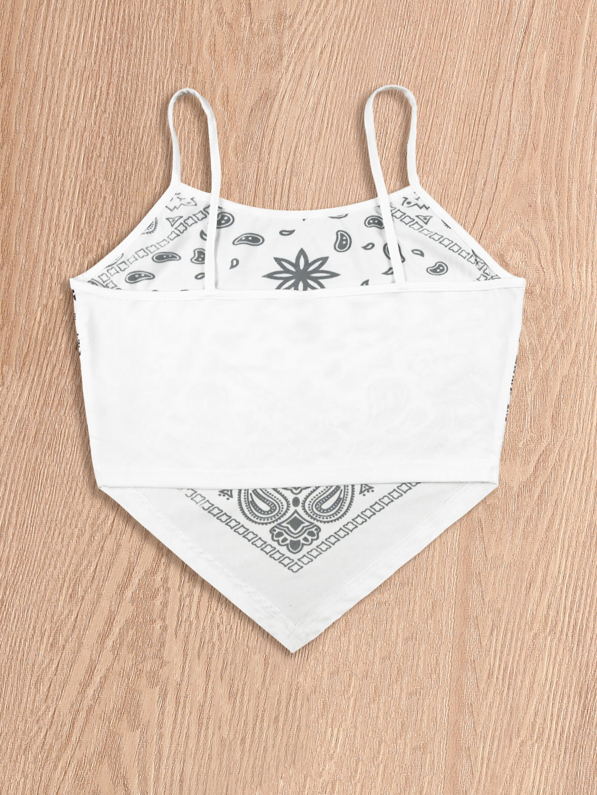 Paisley Cami with Hanky Hem -