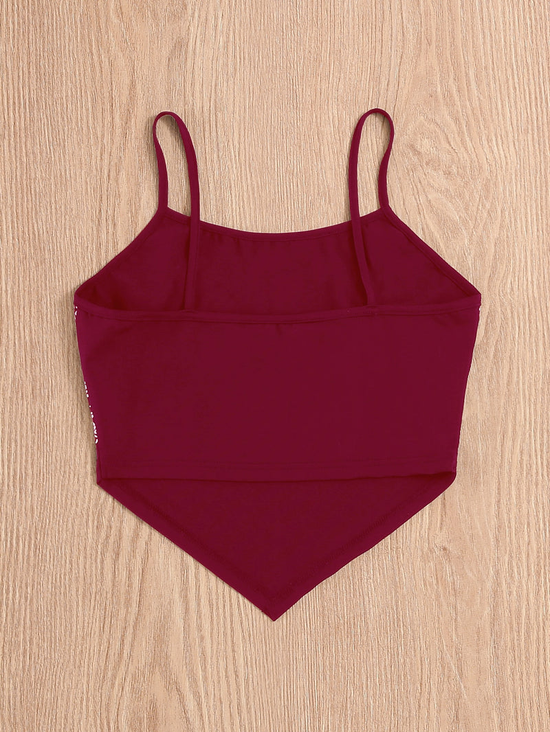 Paisley Cami with Hanky Hem -