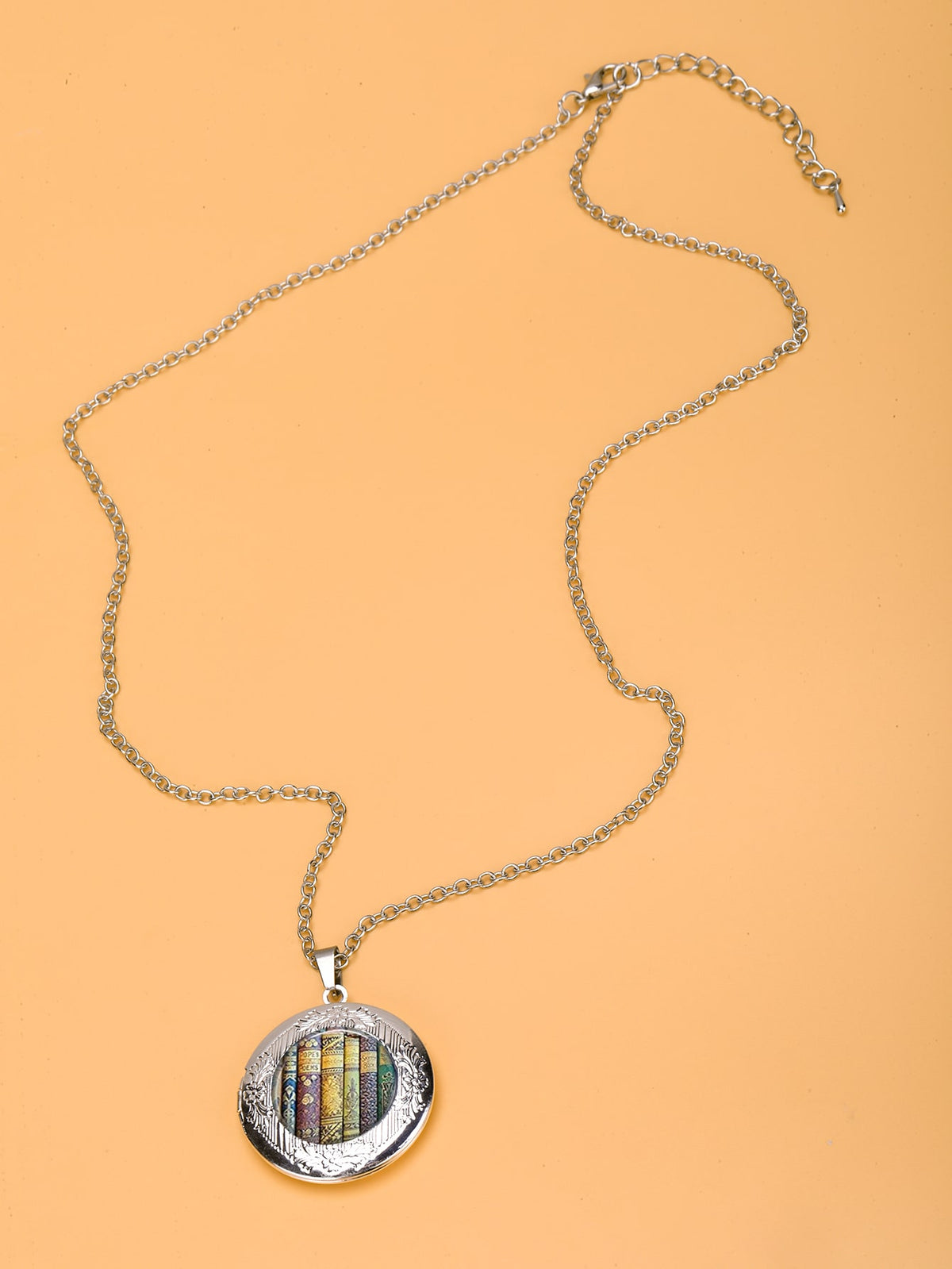 Books Charm Necklace -
