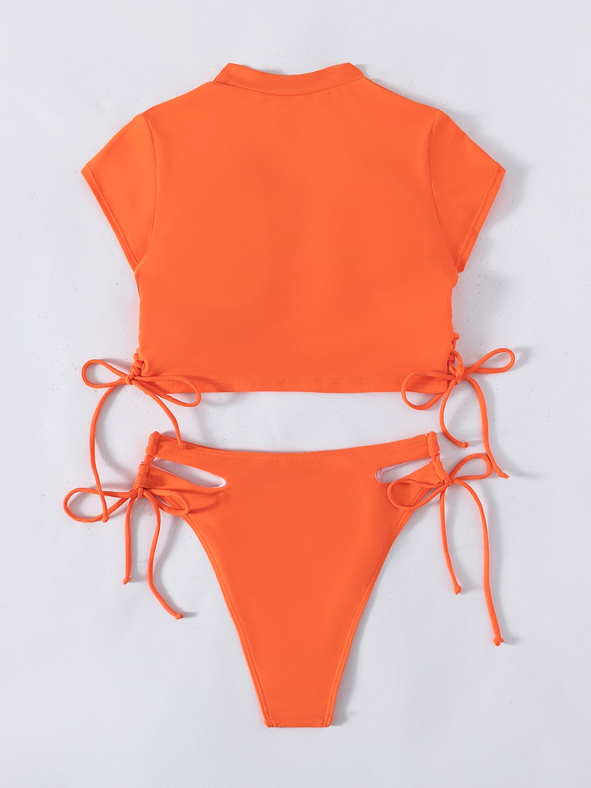 Crop Top With Ties Bikini -