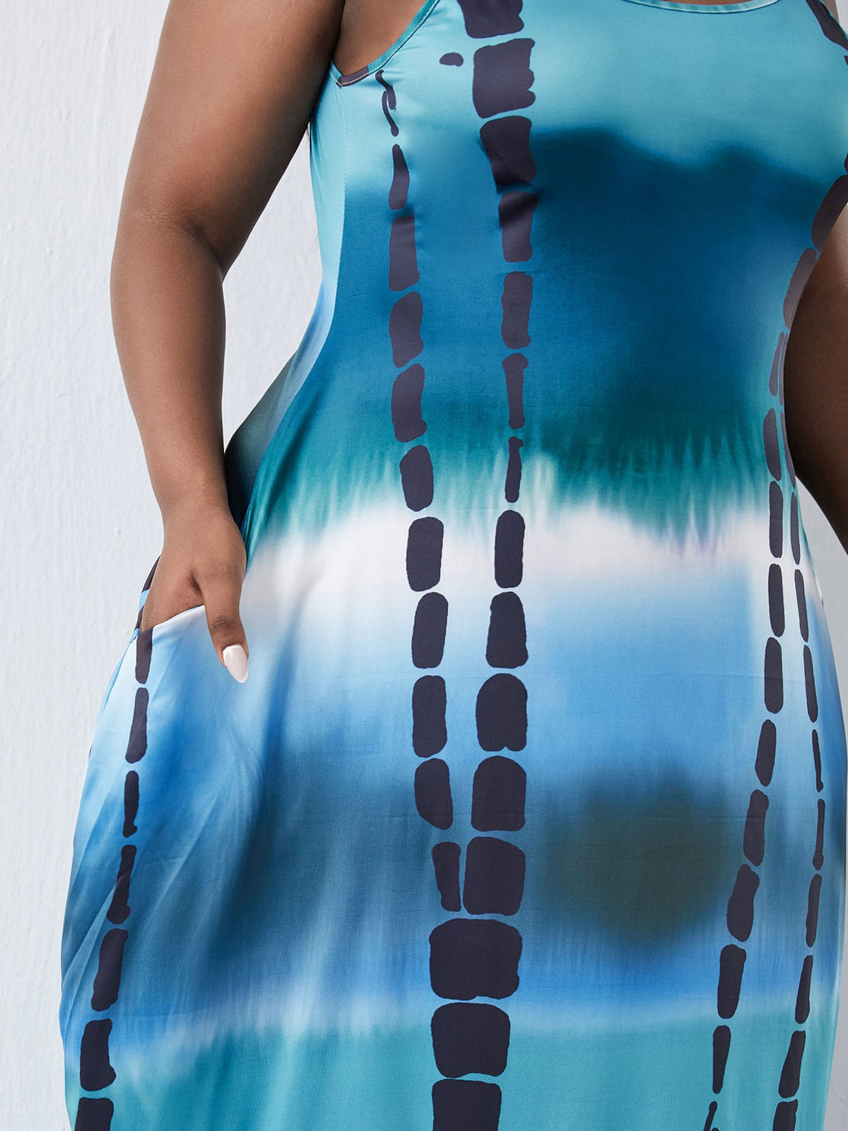 Plus Tie Dye Dress -
