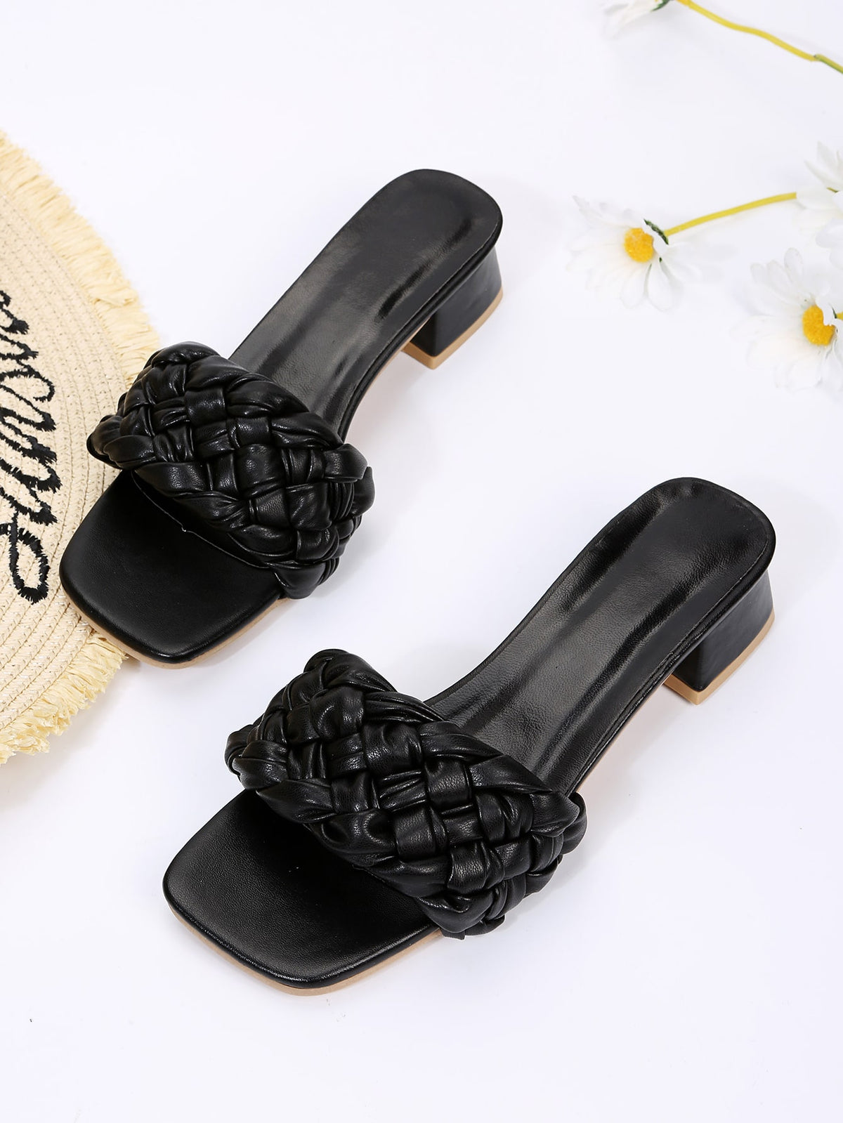 Chunky Braided Mules -