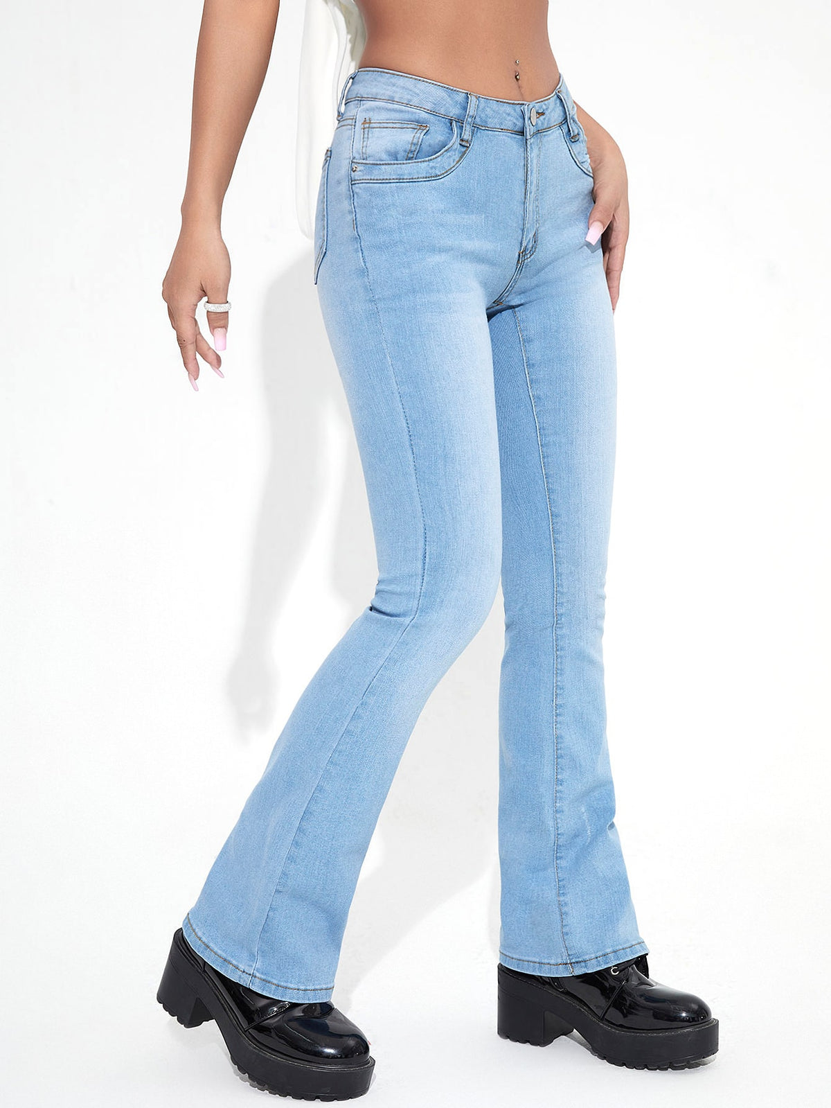 Straight Leg Jeans -