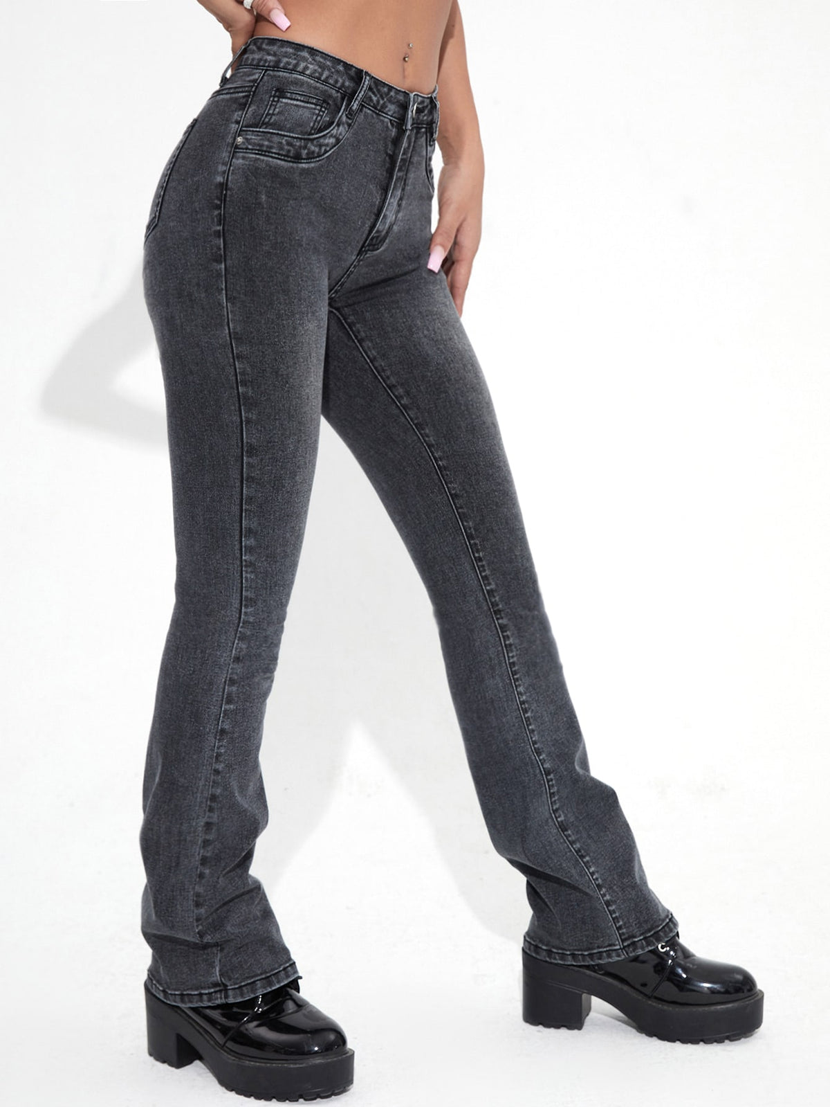 Straight Leg Jeans -