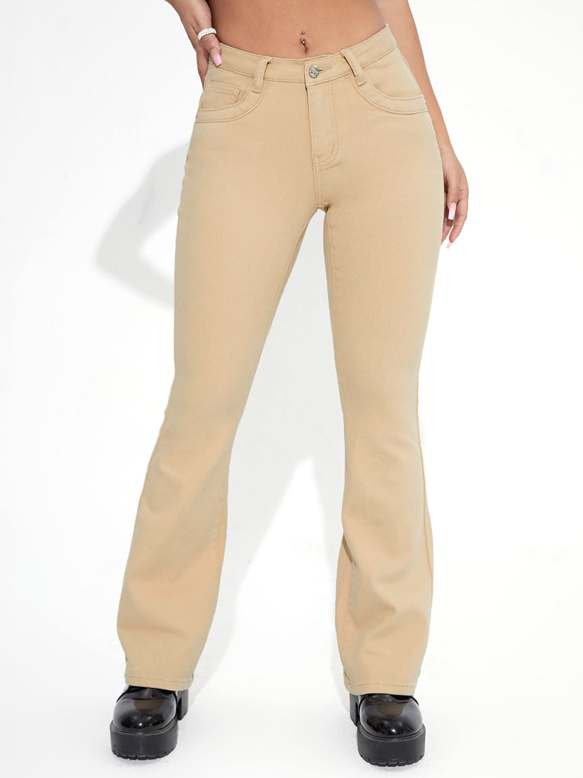 Straight Leg Jeans -