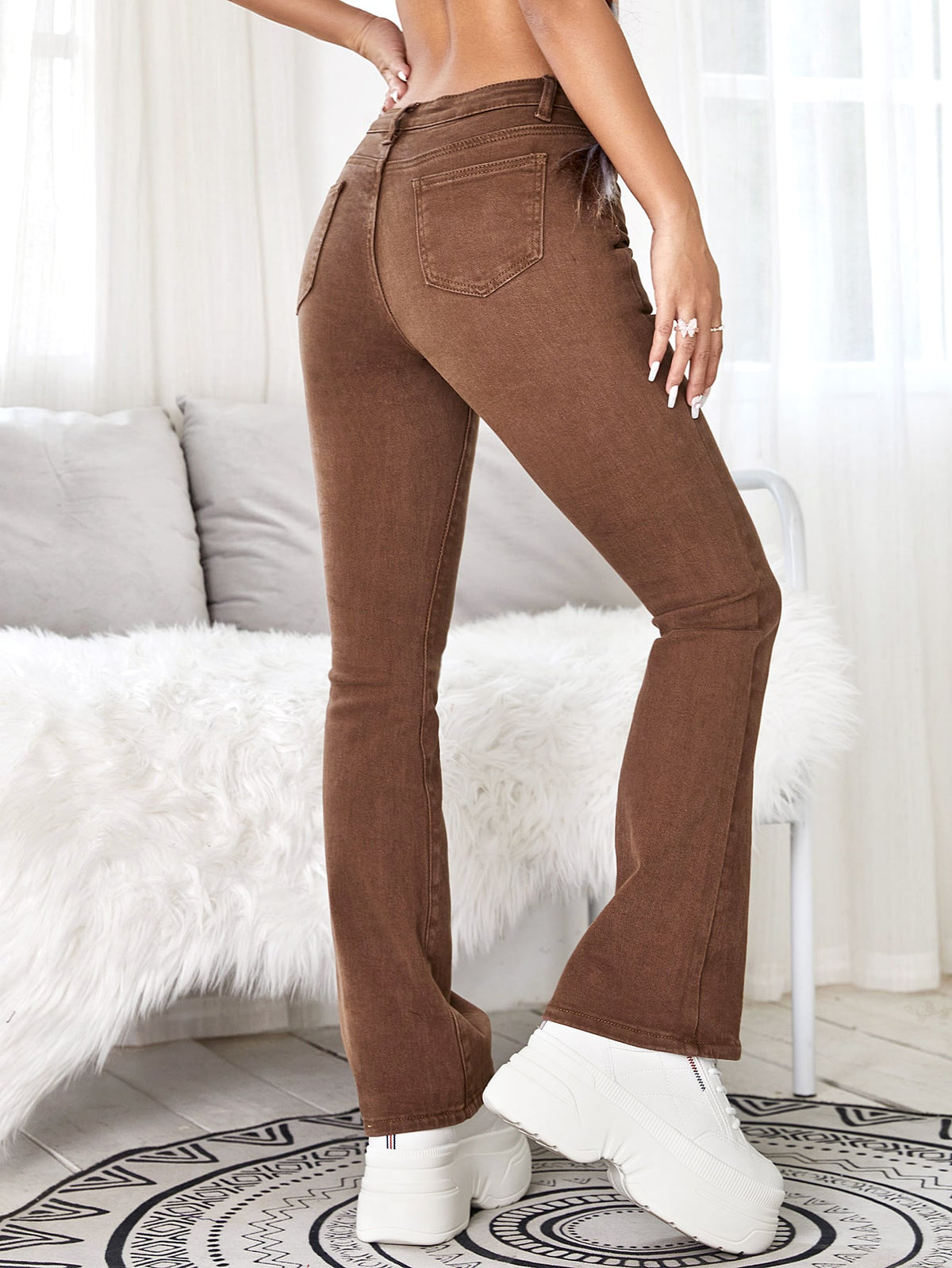 Straight Leg Jeans -