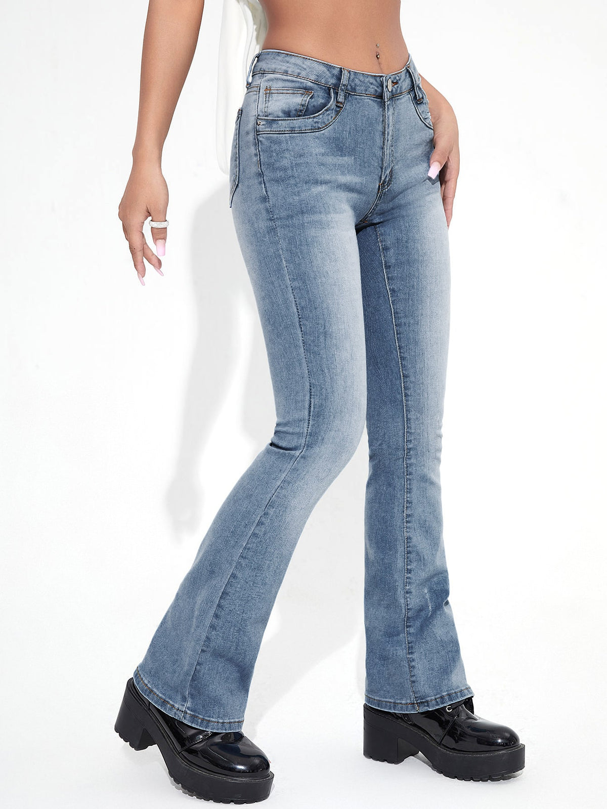 Straight Leg Jeans -