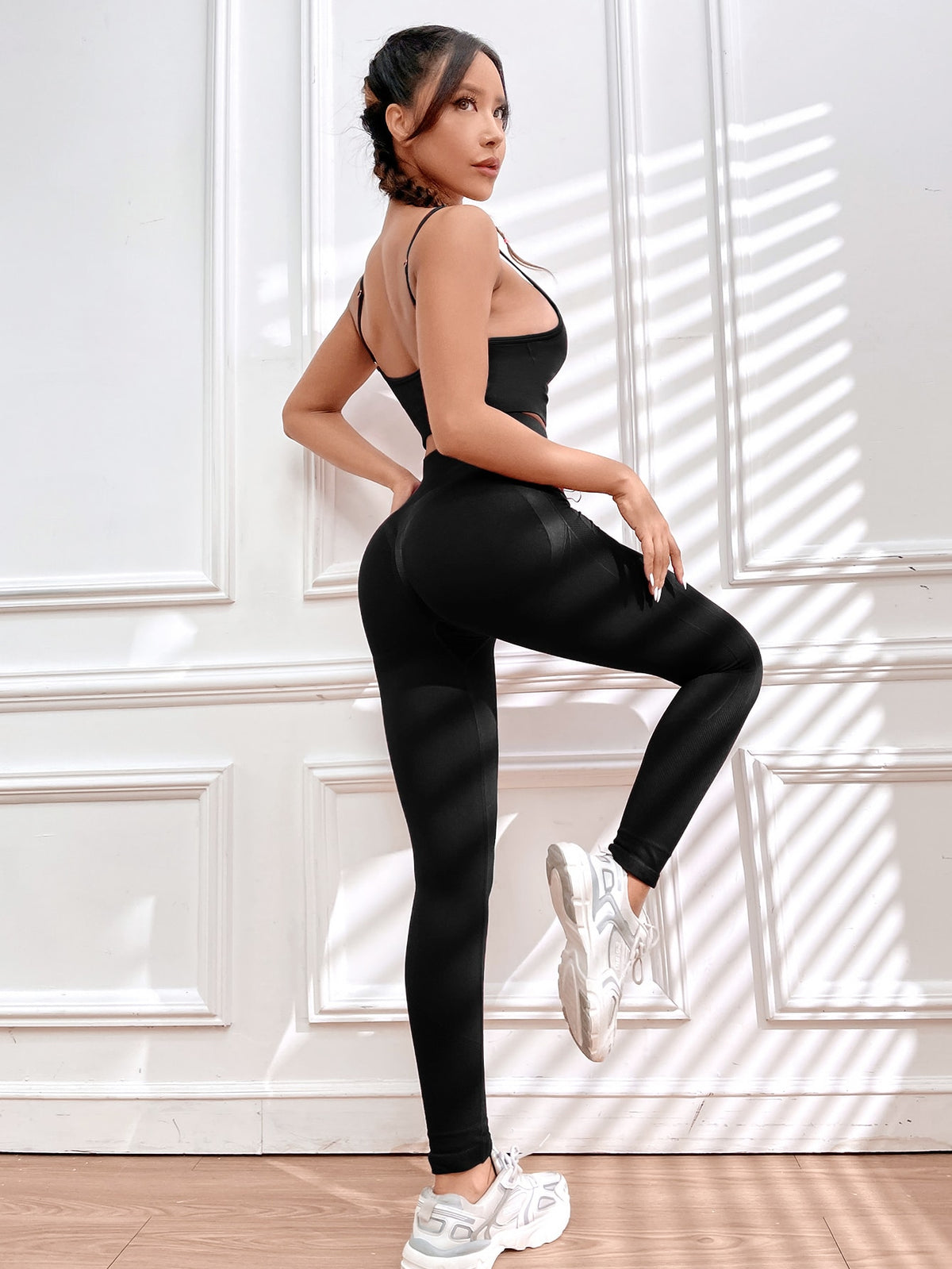 High Stretch Seamless Sports Bra & Leggings Set -