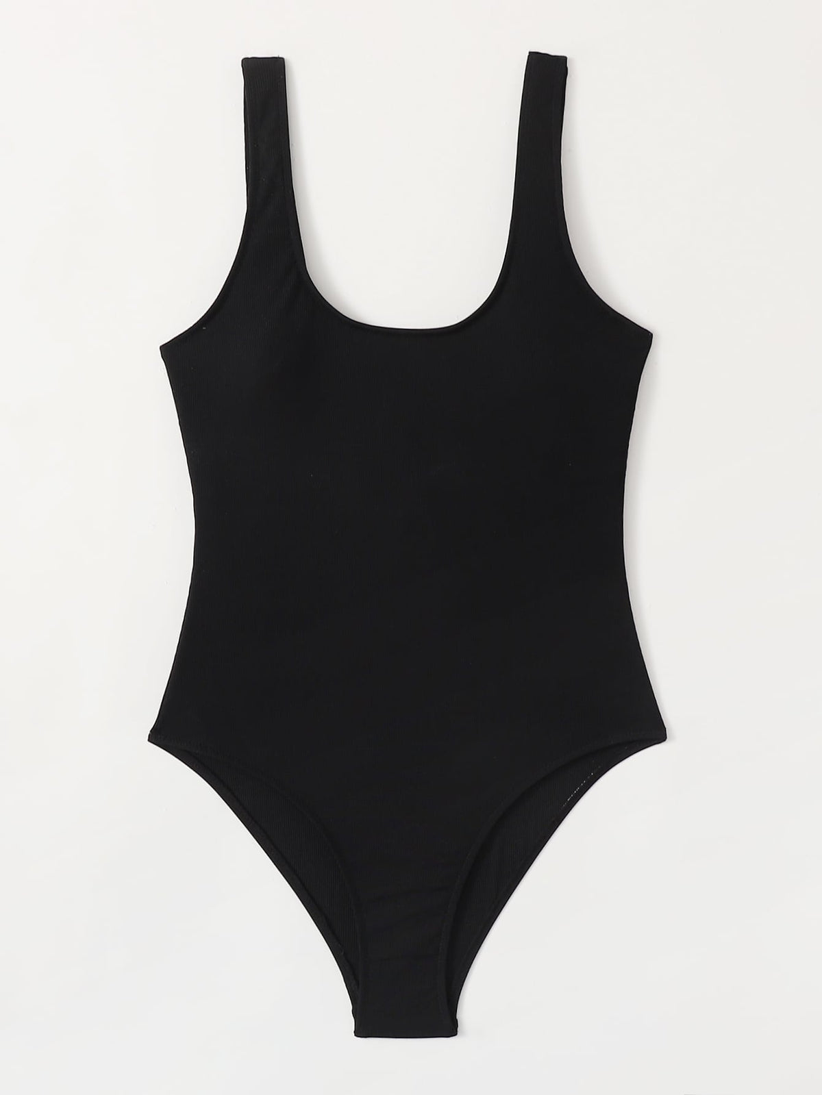Solid One Piece Swimsuit