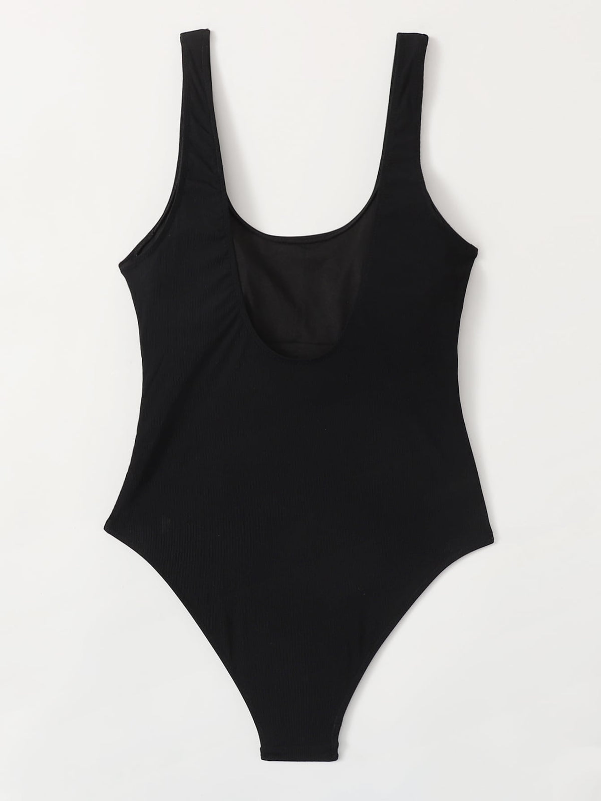 Solid One Piece Swimsuit