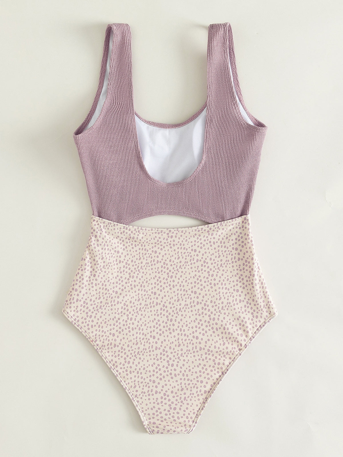 Dot Print One Piece Swimsuit -