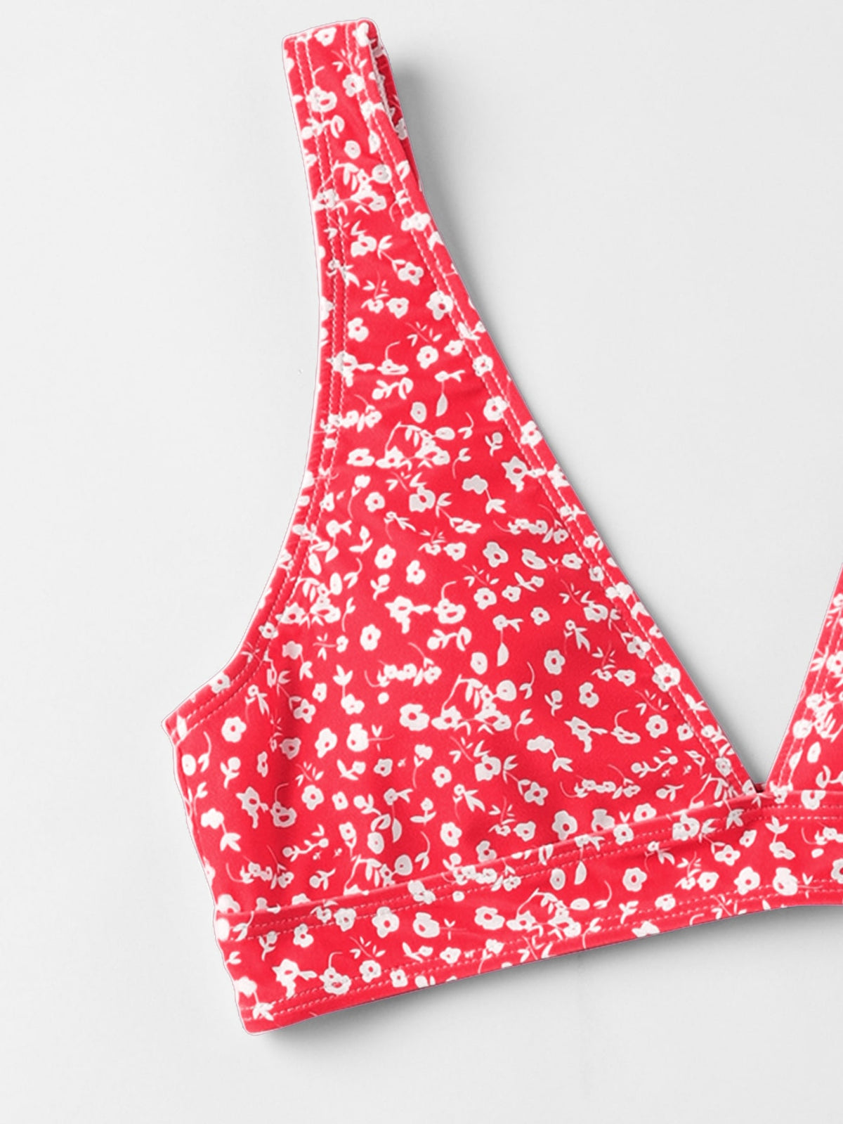 Floral Print High Waist Bikini