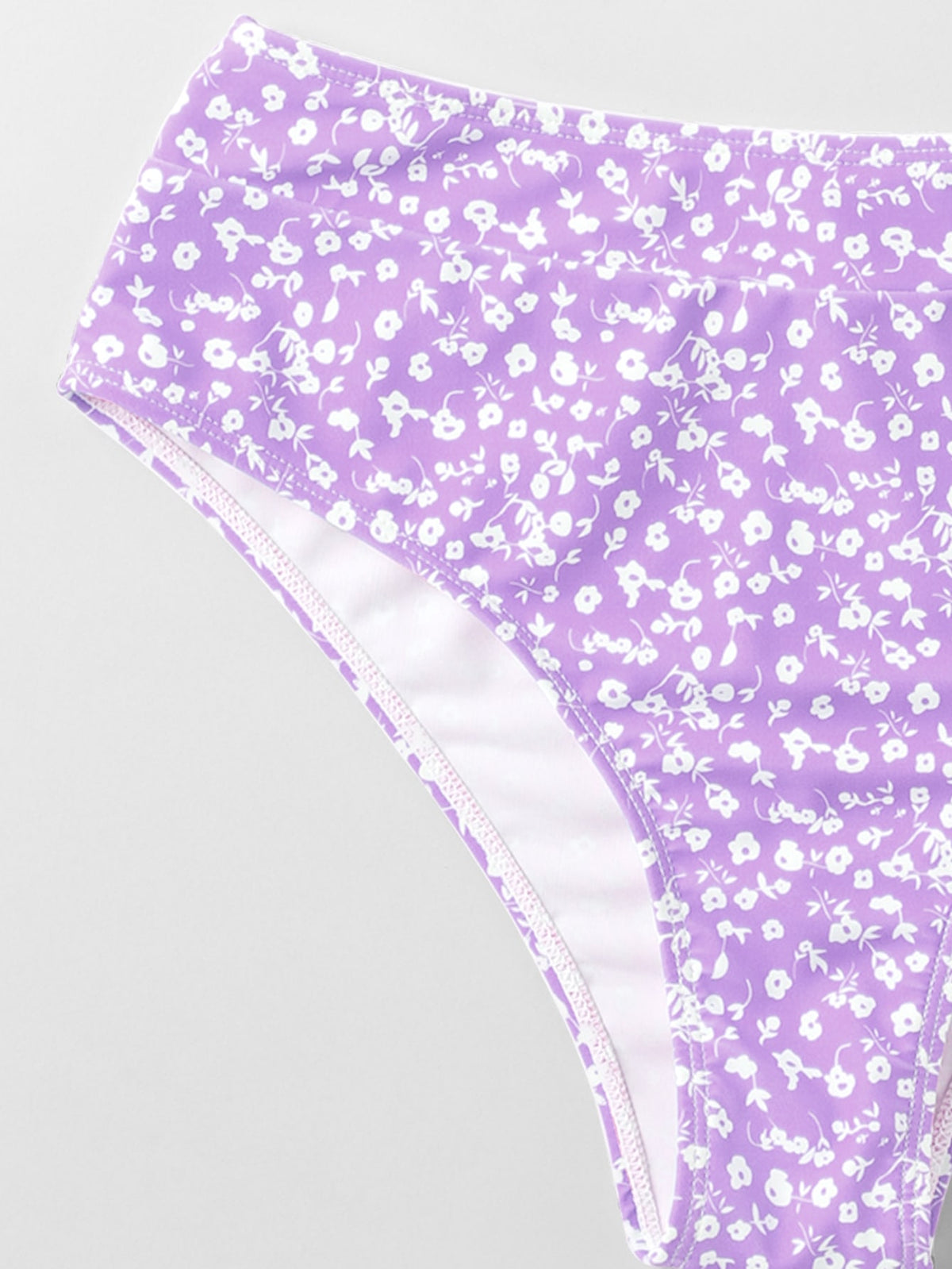 Floral Print High Waist Bikini