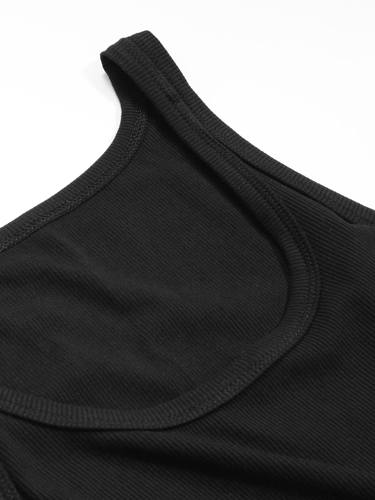 Ribbed Knit Crop Cami Top