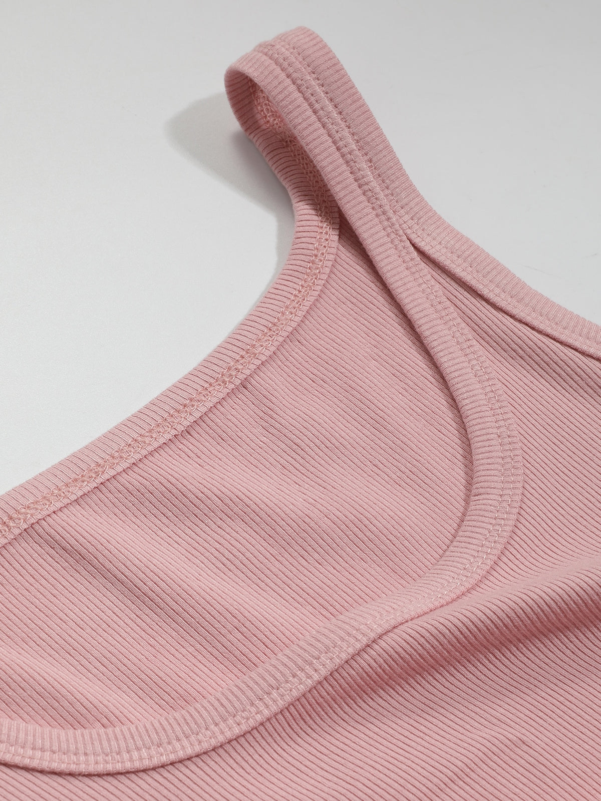 Ribbed Knit Crop Cami Top