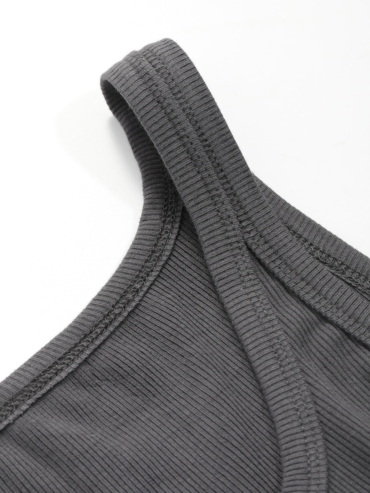 Ribbed Knit Crop Cami Top