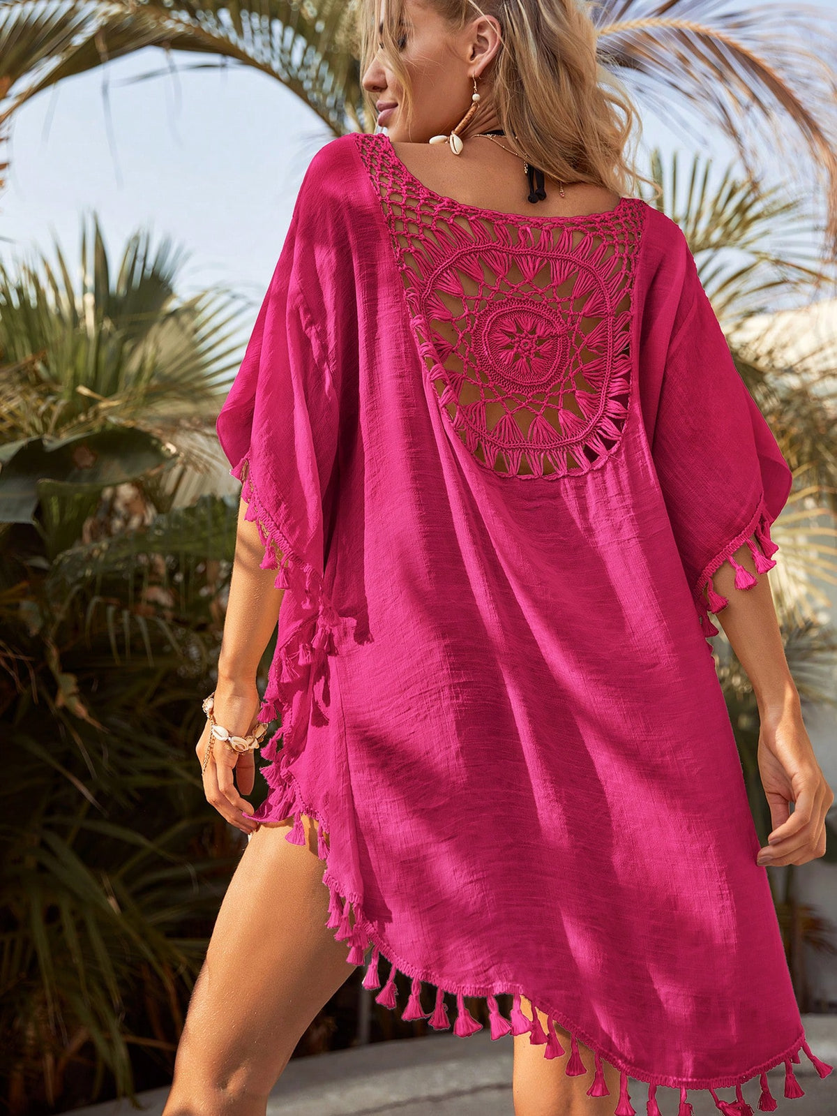 Boho Tassel Hem Cover Up
