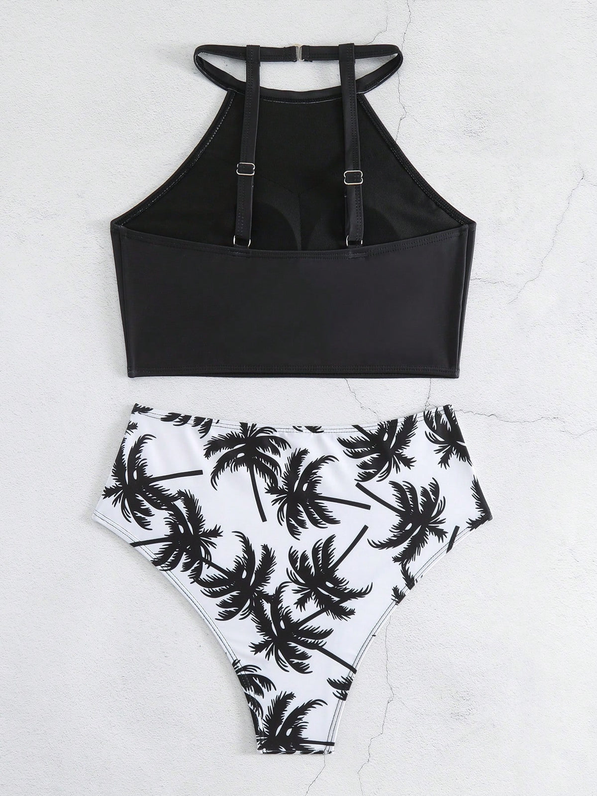 Bikini Set With Coconut Tree Print