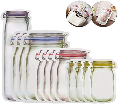 Mason Jar Zipper Bags -
