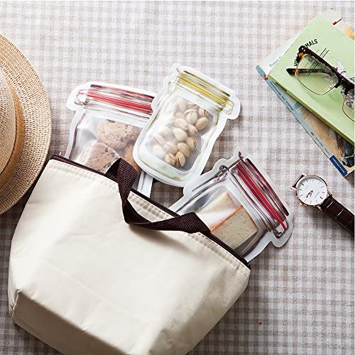 Mason Jar Zipper Bags -