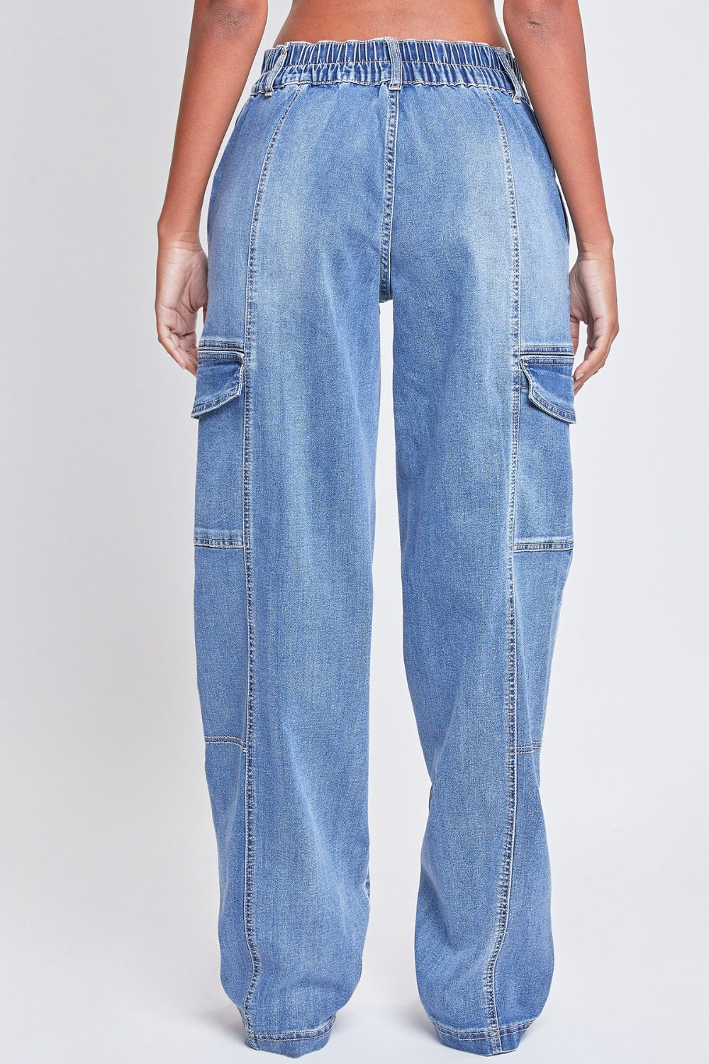 Jeanswear High-Rise Straight Cargo Jeans