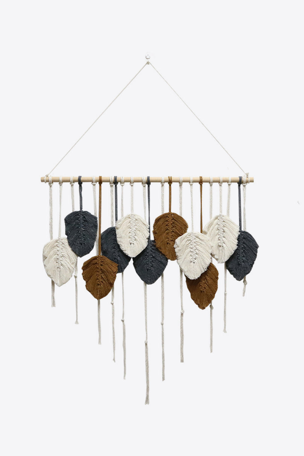 Hand-Woven Feather Wall Hanging