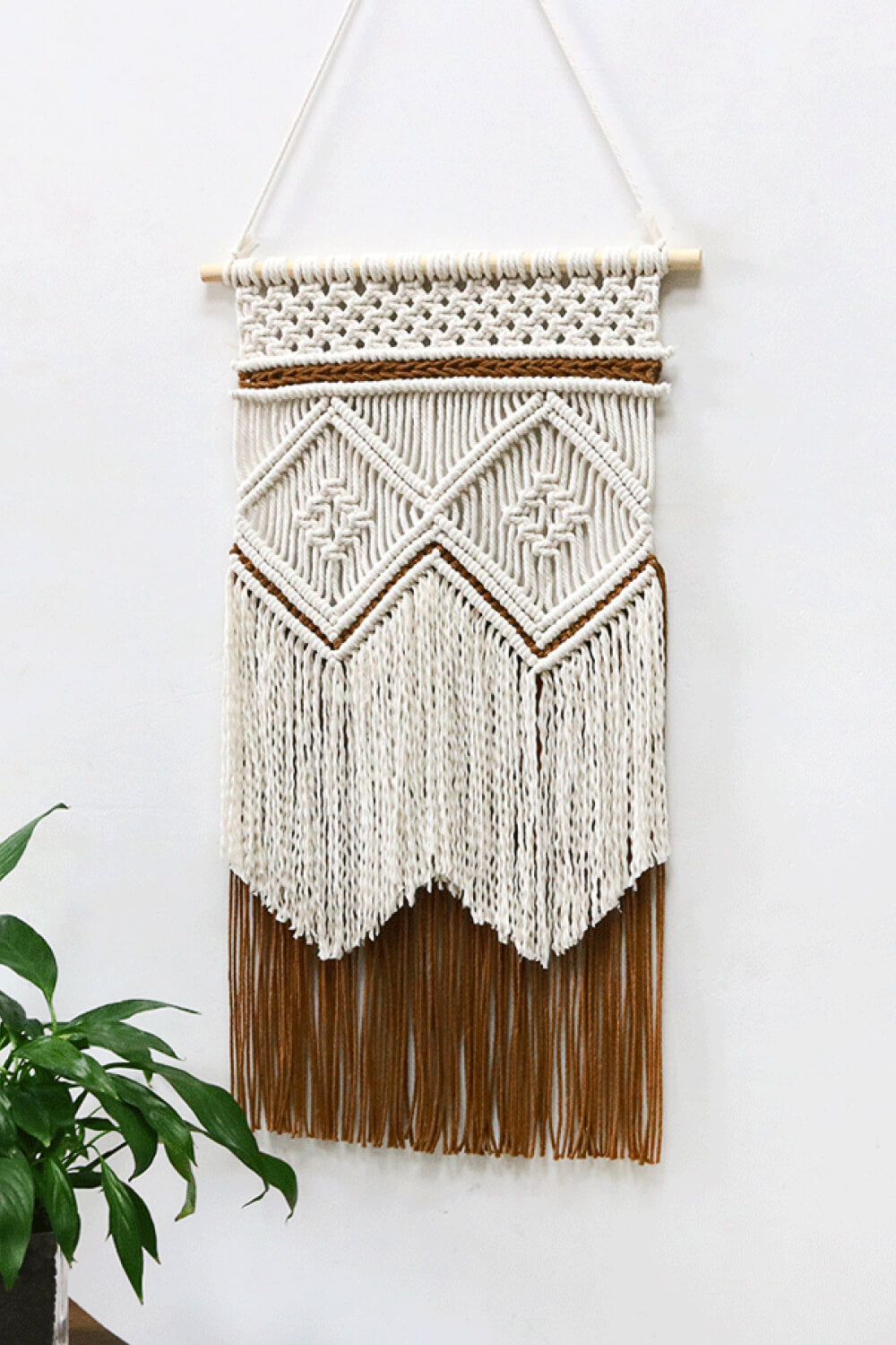 Two-Tone Handmade Wall Hanging