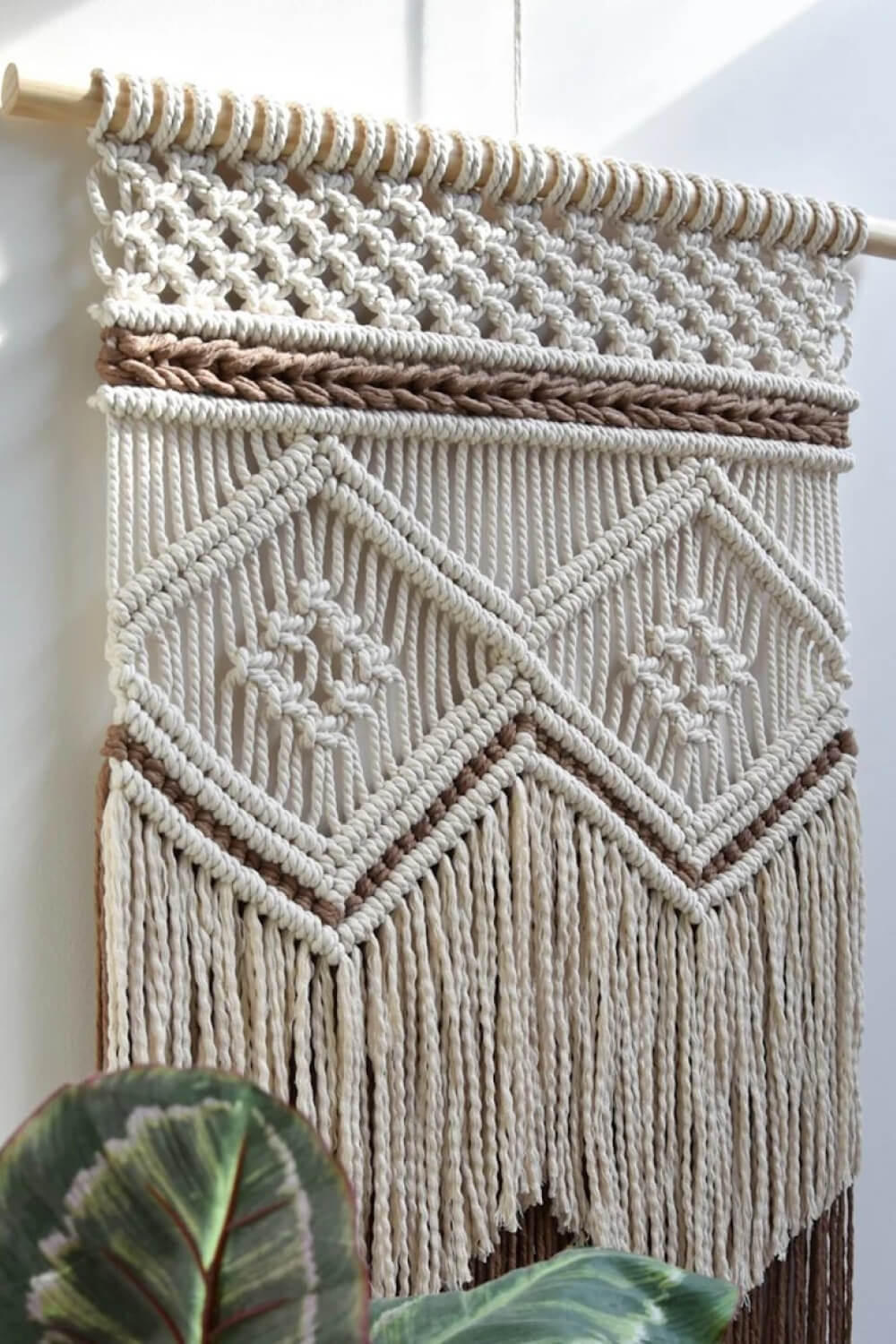 Two-Tone Handmade Wall Hanging