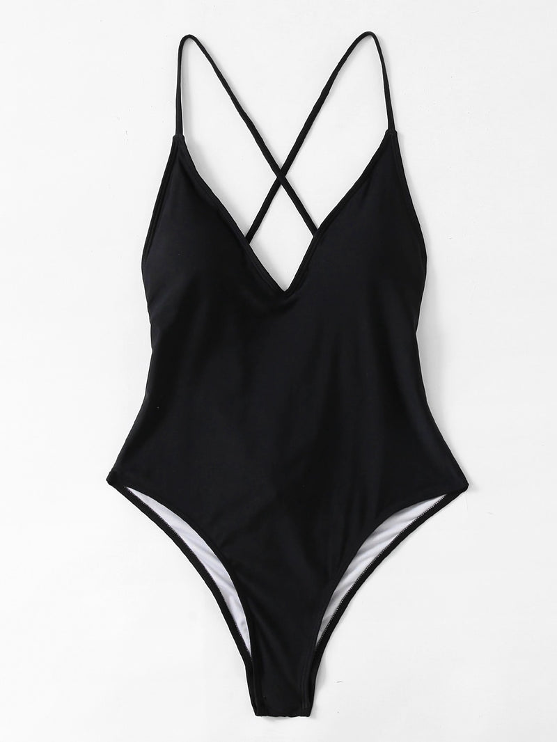 Basic Must Have One Piece Swimsuit - 
