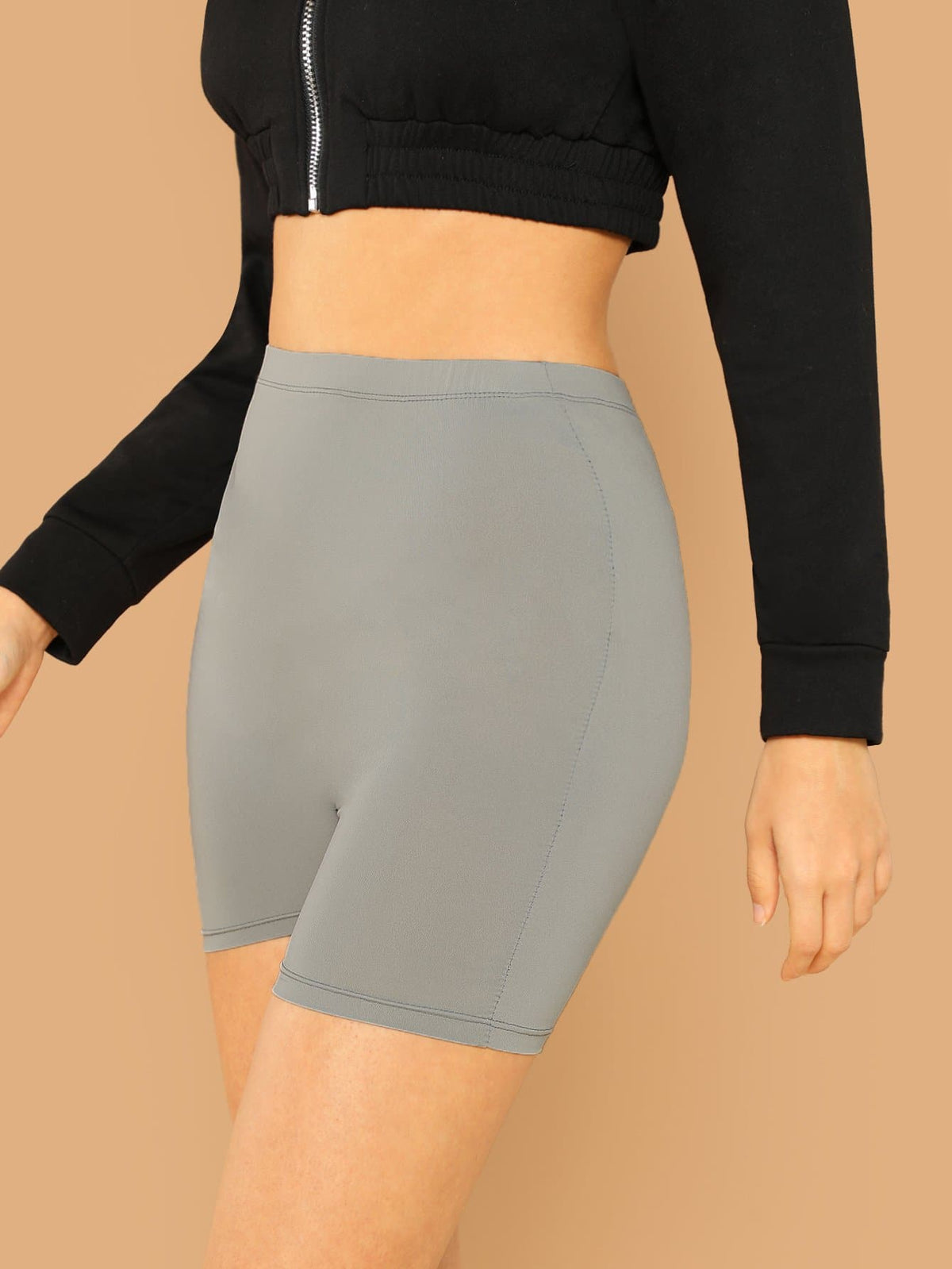 Basic Colored Shorts - Grey / L