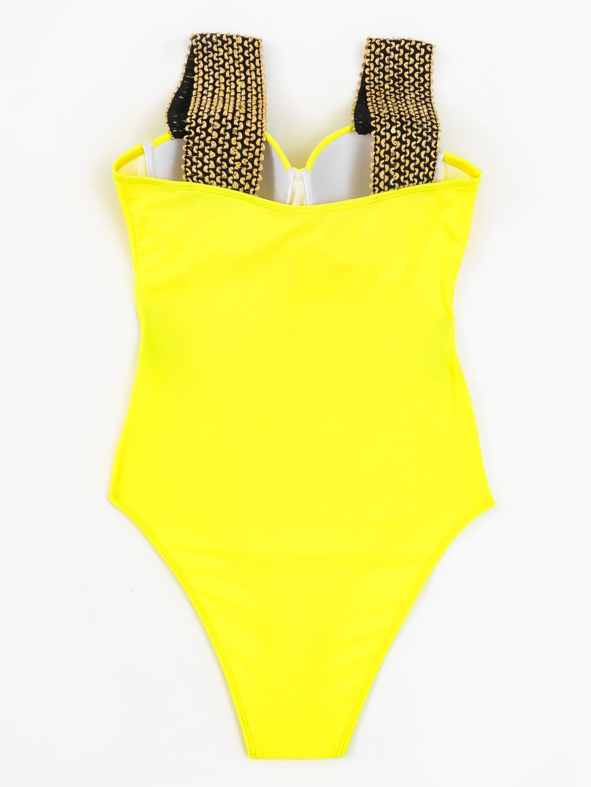 Chain Print Push Up One Piece Swimsuit - 