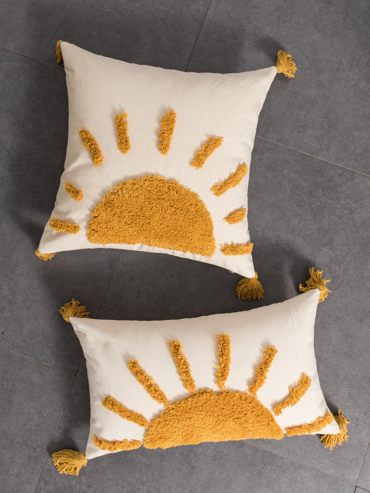 Sun Detail Cushion Cover only  1pc - 