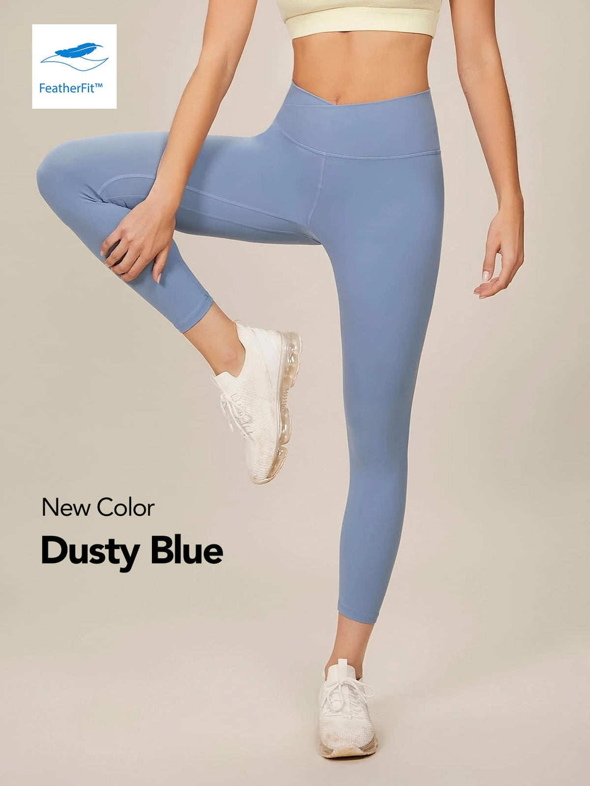 Stretchable Opaque Leggings - Dusty Blue / XL