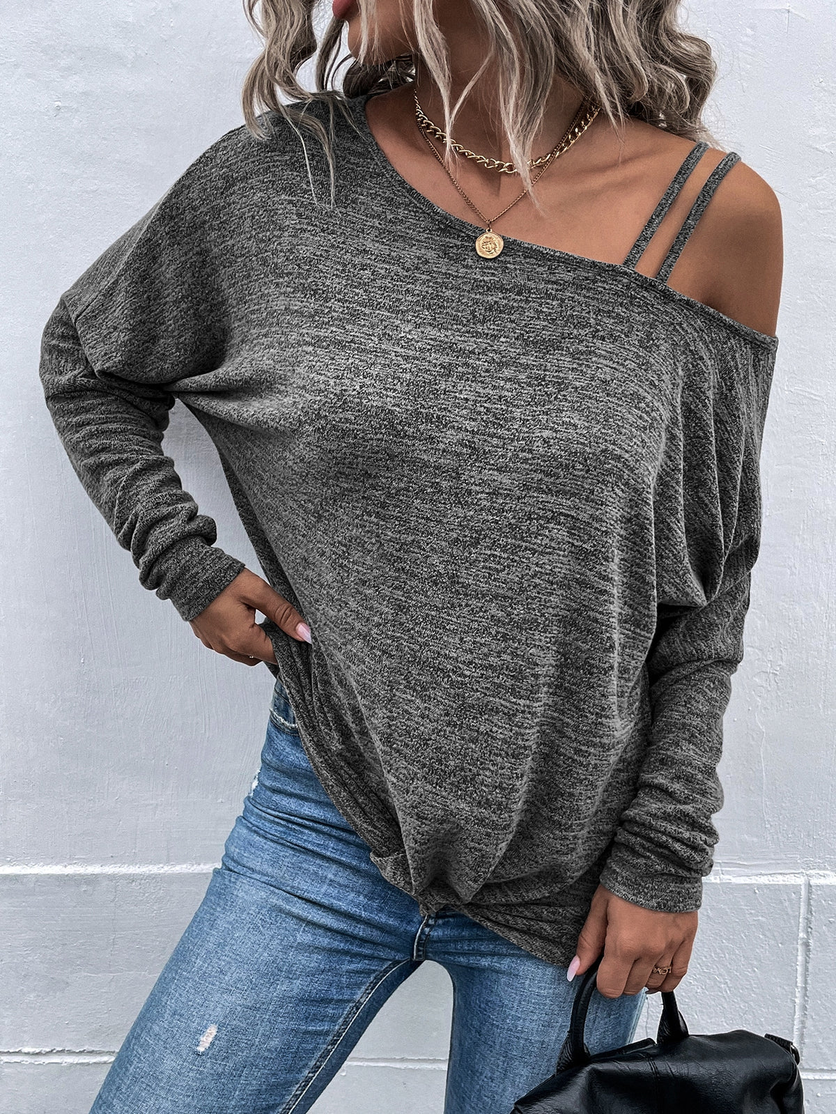 Tee with Batwing Sleeve