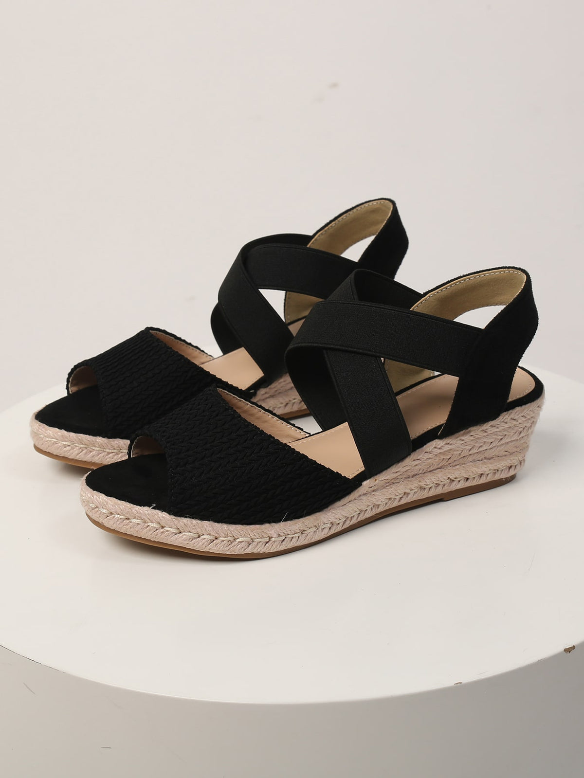 Wedge Sandals with Ankle Strap