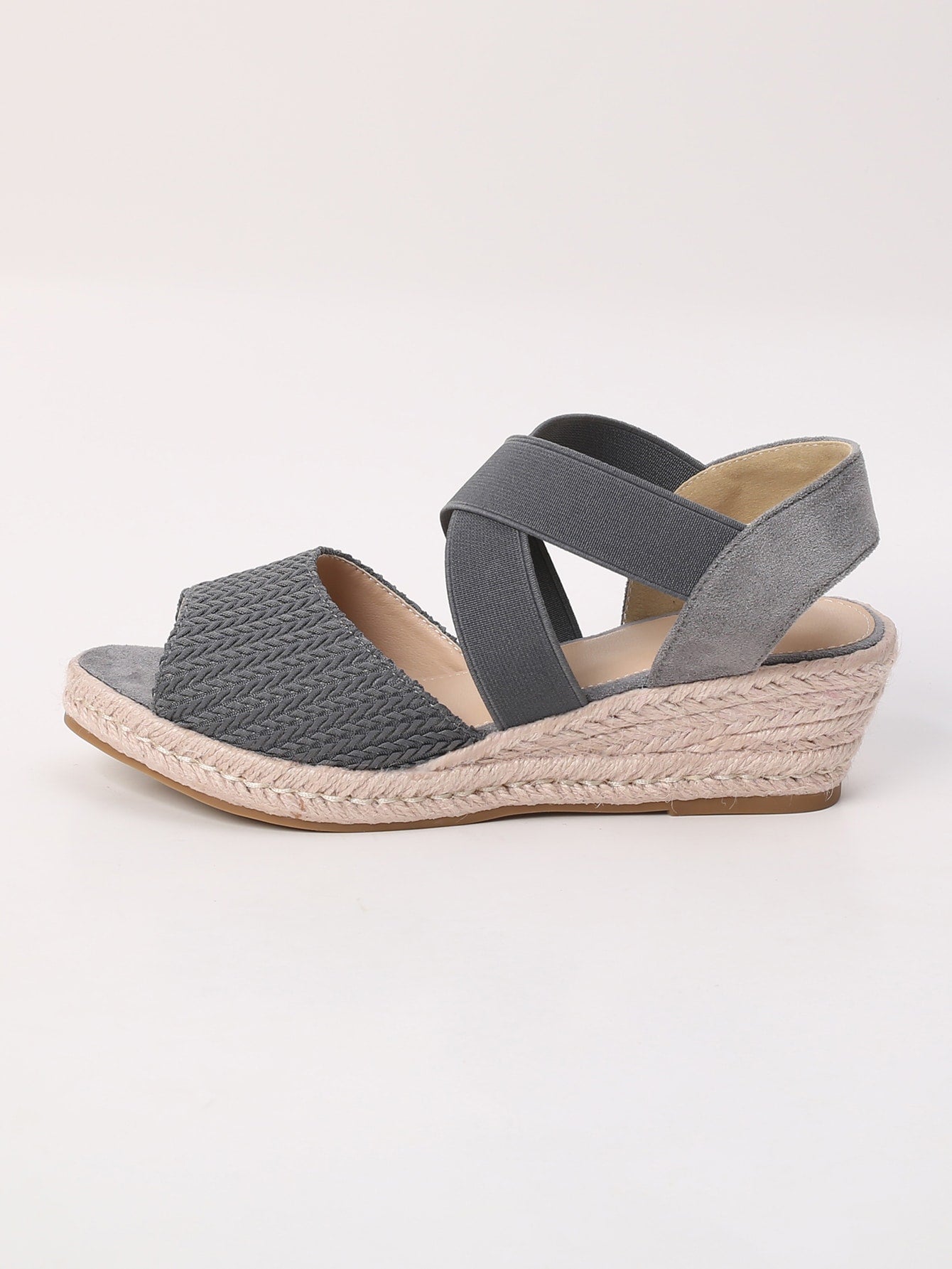 Wedge Sandals with Ankle Strap Pomona and Peach