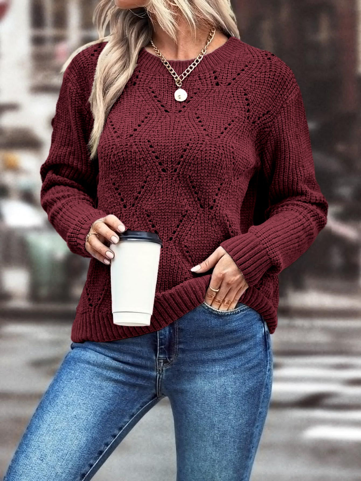 Solid Knit Sweater