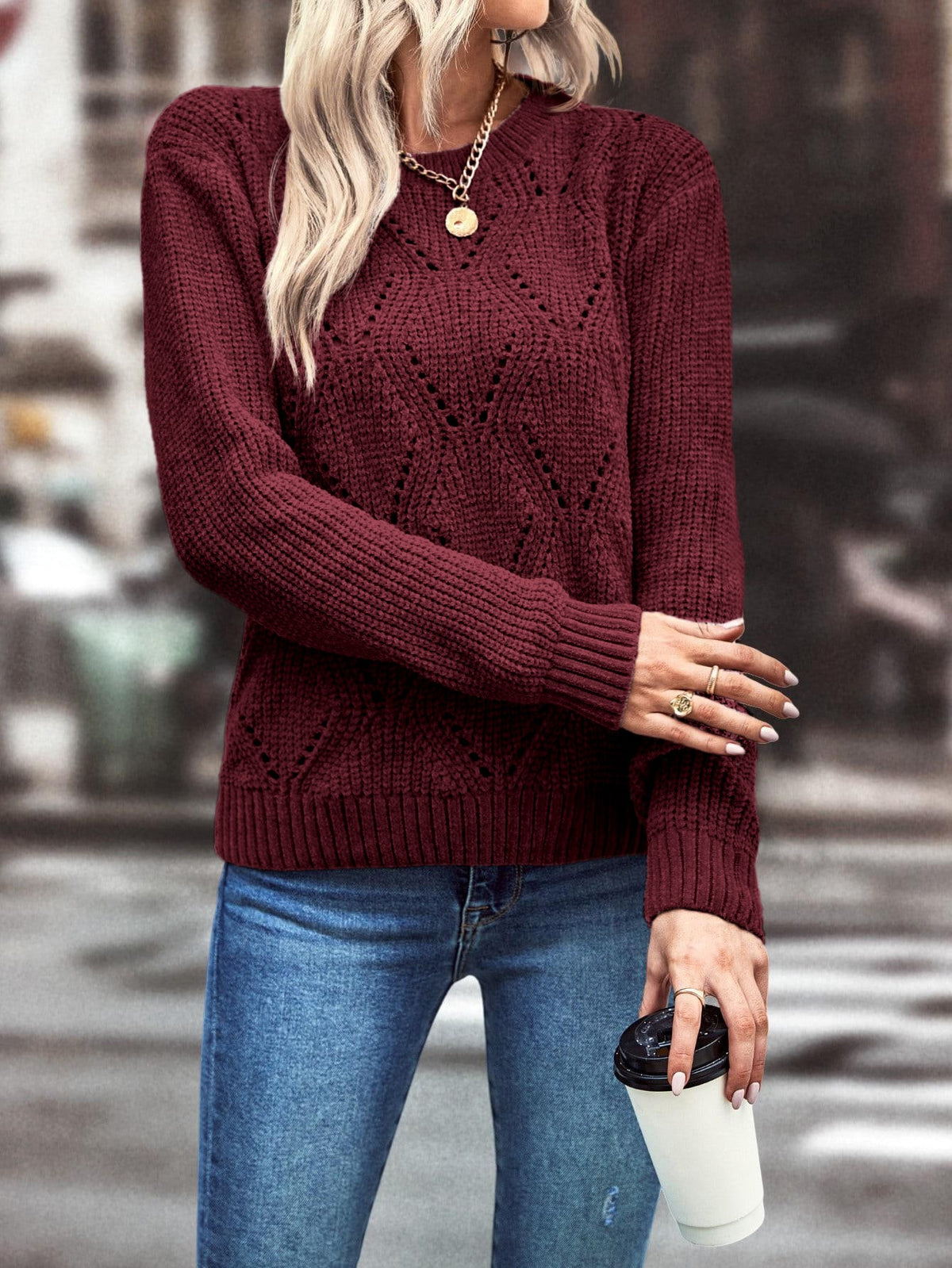 Solid Knit Sweater
