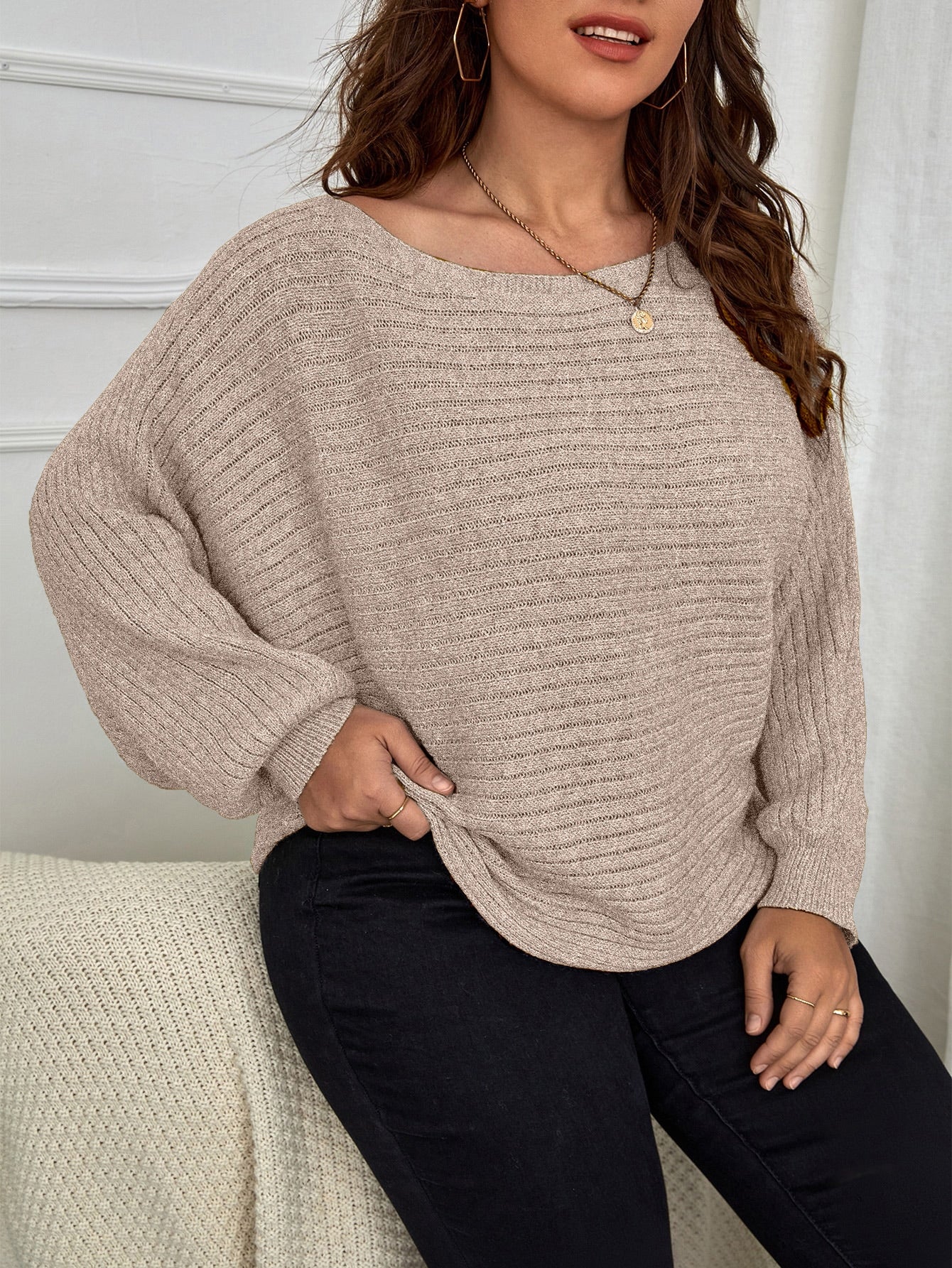 Batwing sleeve clearance sweater