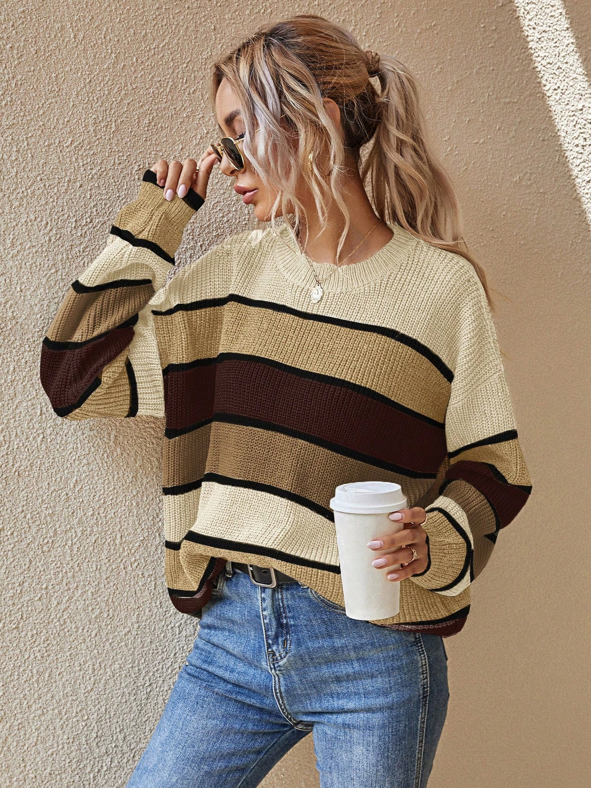 Striped Oversized Sweater